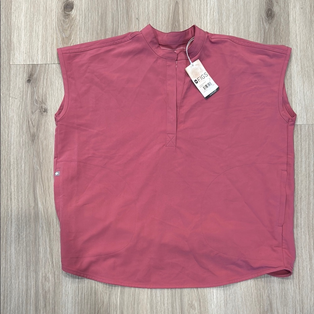 Figs Pink Sleeveless Top Size Small